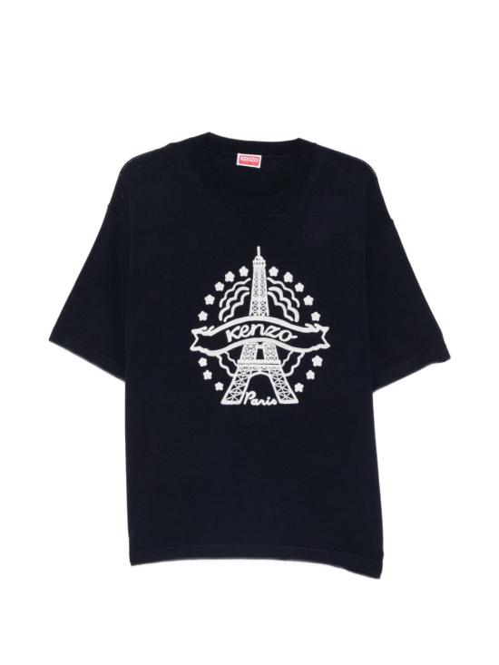 26FW 겐조 반팔 티셔츠 FG65TO8153FH 79 BLACK