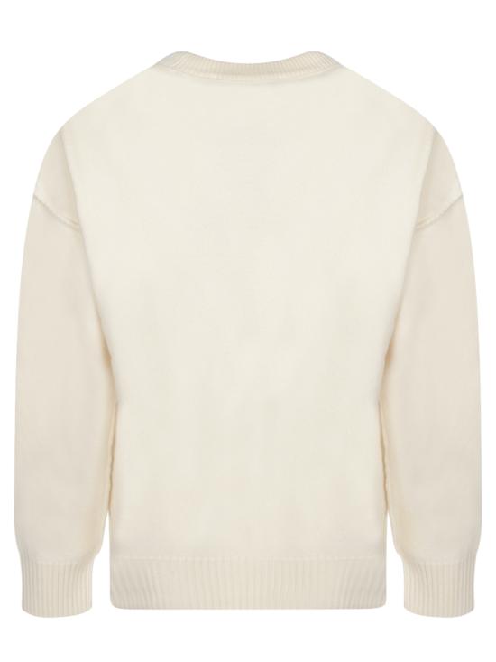 27FW 아미 빅 하트 울 크루넥 스웨터 UKS838 018 151 White - AMI