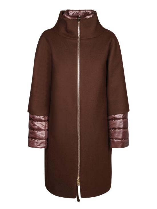 27FW 에르노 울트라라이트 나일론 버진 울 혼방 코트 CA000640D 33344 8810 Brown