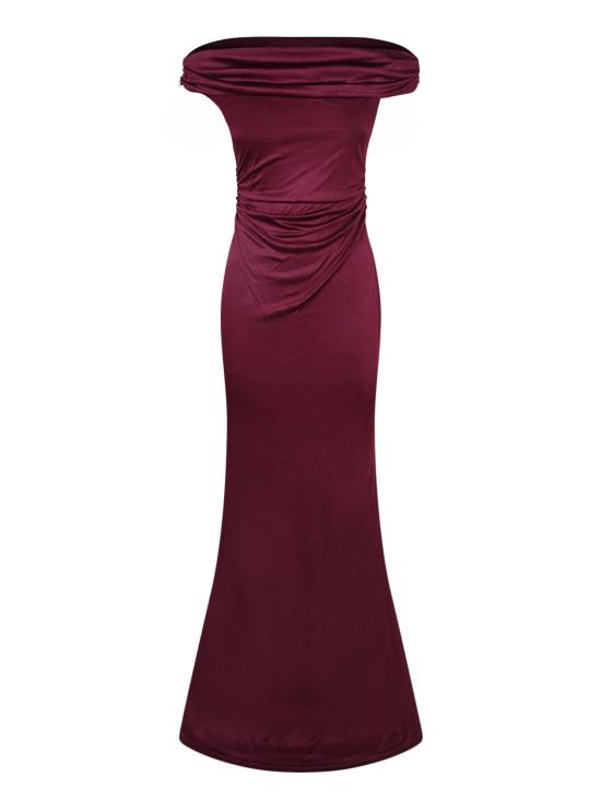 27FW 다네임 원피스 626FW6952L AUBERGINE Bordeaux