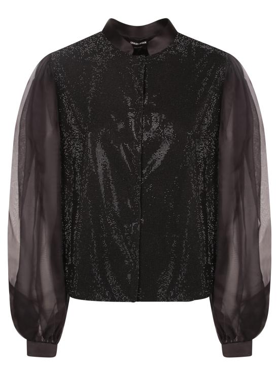 27FW 조르지오 아르마니 탑 GW004387 AF30225 ZZ017 Black