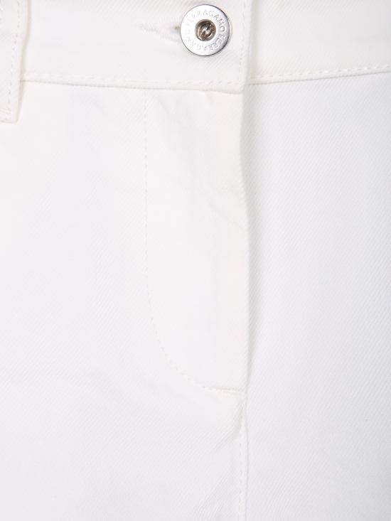 27FW 살바토레 페라가모 원피스 793945 13I467 MASCARPONE White - SALVATORE FERRAGAMO