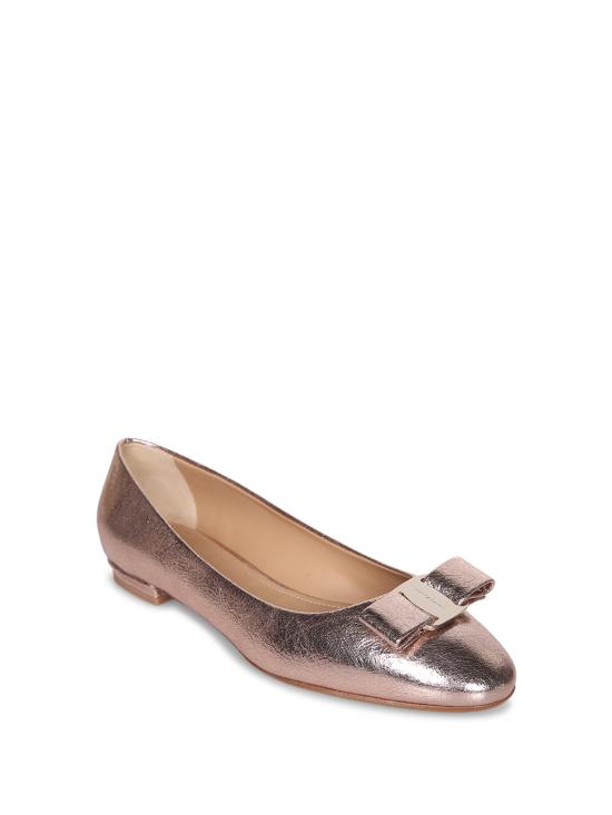 27FW 살바토레 페라가모 플랫 슈즈 795427 01L342 CHAMPAGNE Metallic - SALVATORE FERRAGAMO
