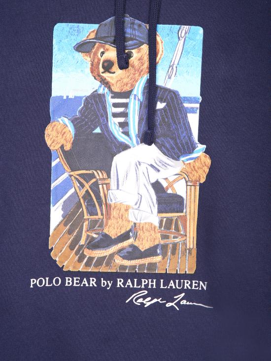 27FW 폴로 랄프로렌 후드 티셔츠 710B21811 001 Blue - POLO RALPH LAUREN