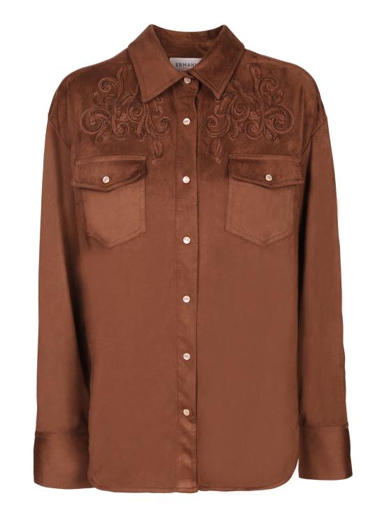 27FW 에르마노 피렌제 셔츠 D49EK016 E94 MFB76 Brown