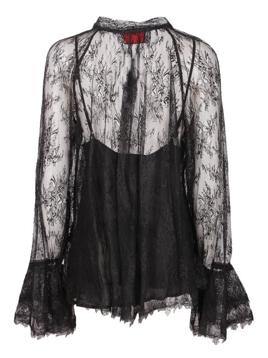27FW 에르마노 피렌제 탑 D49EK015 E23 MF099 Black - ERMANNO FIRENZE