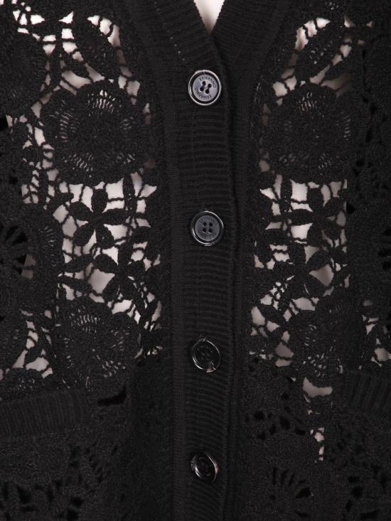 27FW 에르마노 피렌제 가디건 D49EN011 E58 MF099 Black - ERMANNO FIRENZE