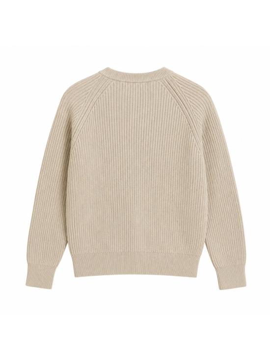 26FW 카레르 스웨터 PIERSNAPCREWNECK ECRU BEIGE - CARRER