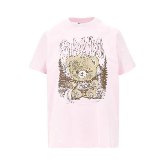 26FW 가니 반팔 티셔츠 A1050333 868 CHALK PINK