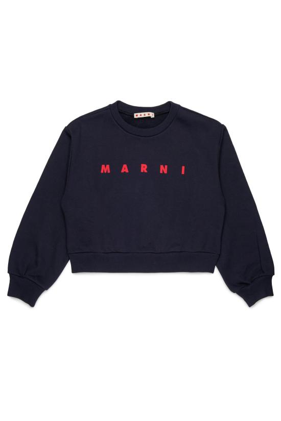 26FW [키즈] 마르니 풀오버 M01878M00V0 0M862 DRK SEA BLUE