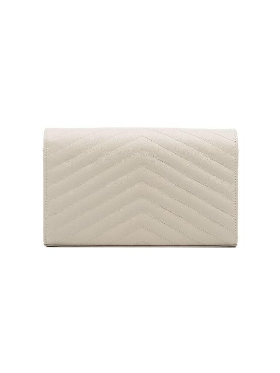 26FW 생로랑 레더 카산드라 체인 월렛 377828BOW01 9207 BIANCO - SAINT LAURENT