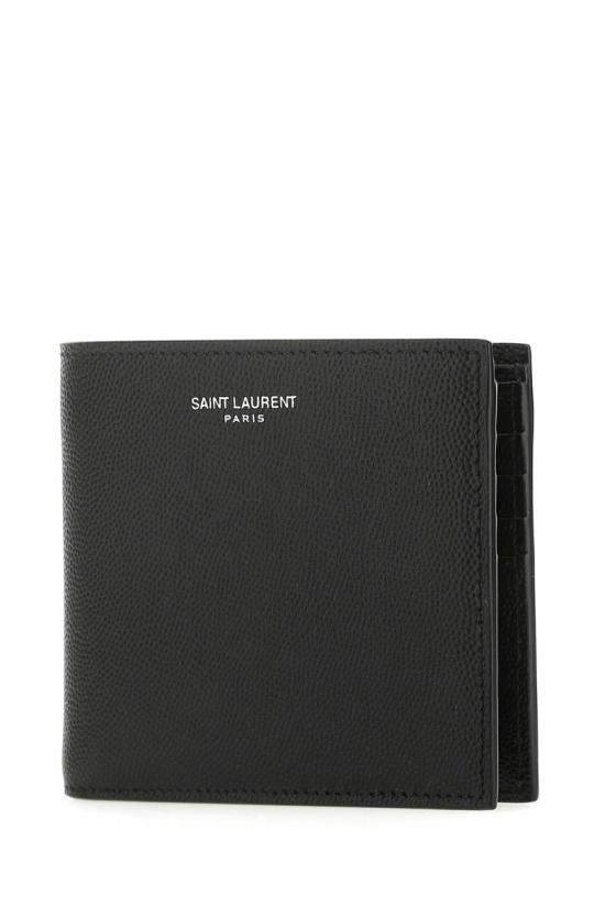 26FW 생로랑 로고 이스트/웨스트 반지갑 396307BTY0N 1000 - SAINT LAURENT