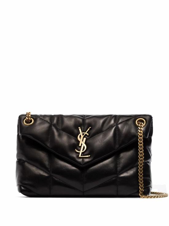 26FW 생로랑 루루 푸퍼 스몰 체인 백 5774761EL07 1000 NERO