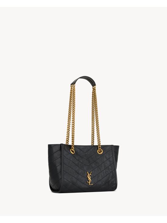 26FW 생로랑 니키 스몰 쇼핑백 8726800EN07 1000 NERO - SAINT LAURENT