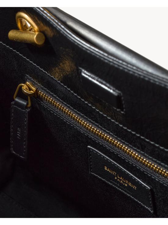 26FW 생로랑 니키 스몰 쇼핑백 8726800EN07 1000 NERO - SAINT LAURENT