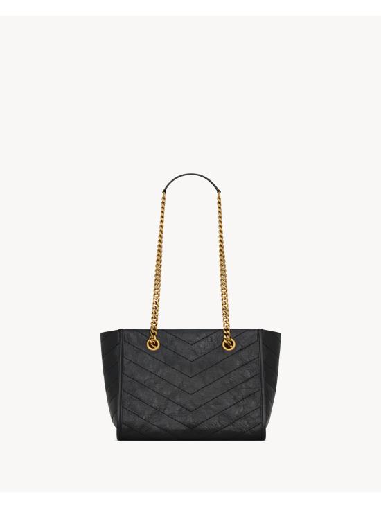 26FW 생로랑 니키 스몰 쇼핑백 8726800EN07 1000 NERO - SAINT LAURENT