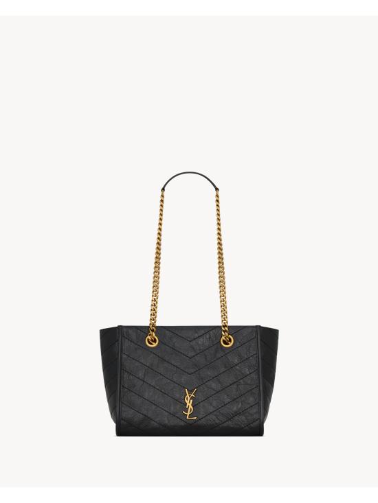 26FW 생로랑 니키 스몰 쇼핑백 8726800EN07 1000 NERO - SAINT LAURENT