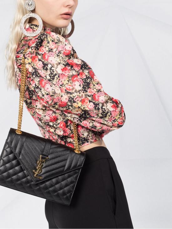 26FW 생로랑 엔벨로프 미디움 백 600185BOW91 1000 - SAINT LAURENT