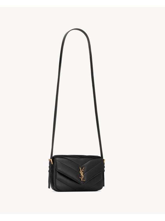26FW 생로랑 카상드르 루루 토이 퀼팅 양가죽 숄더백 873156AAEAX 1000 NERO - SAINT LAURENT