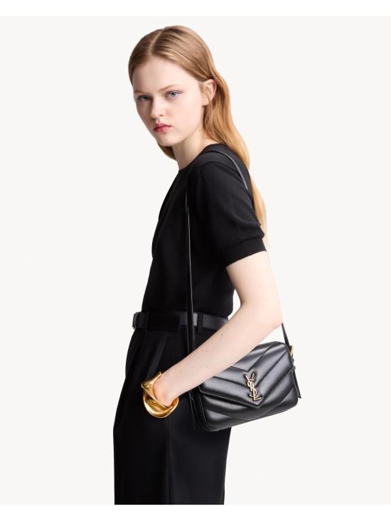 26FW 생로랑 카상드르 루루 토이 퀼팅 양가죽 숄더백 873156AAEAX 1000 NERO - SAINT LAURENT