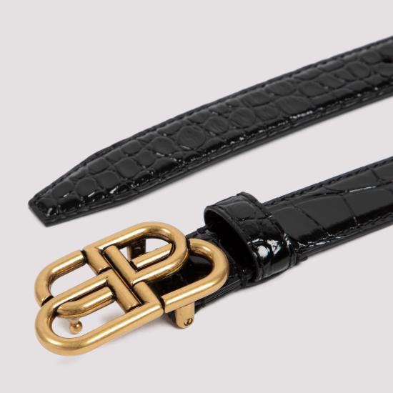 26FW 발렌시아가 벨트 581690 1LR04 1000 BLACK - BALENCIAGA