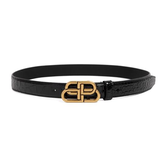 26FW 발렌시아가 벨트 581690 1LR04 1000 BLACK - BALENCIAGA