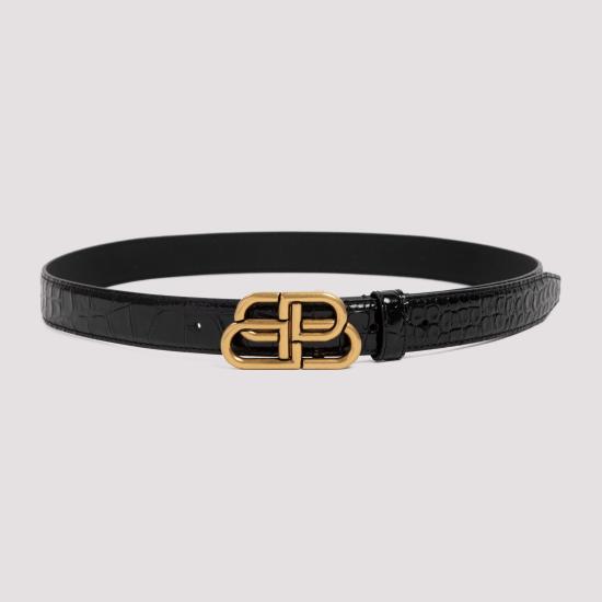 26FW 발렌시아가 벨트 581690 1LR04 1000 BLACK - BALENCIAGA