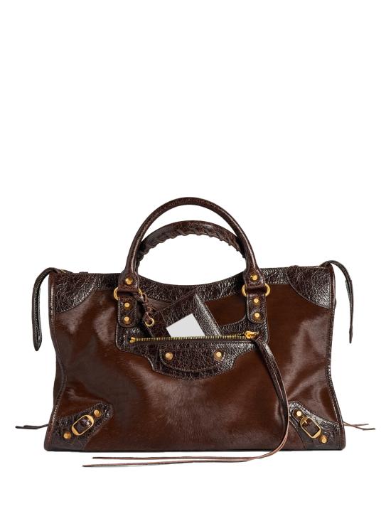 26FW 발렌시아가 토트백 865760 2ACPG 2836 MID BROWN