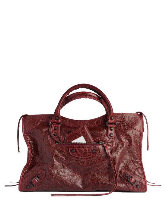 26FW 발렌시아가 르 시티 백 865760 2ACFH 6154 BERRY RED