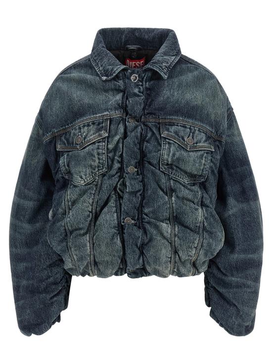 26FW 디젤 패딩 D-Curly-Fsj1  재킷 블루 - DIESEL