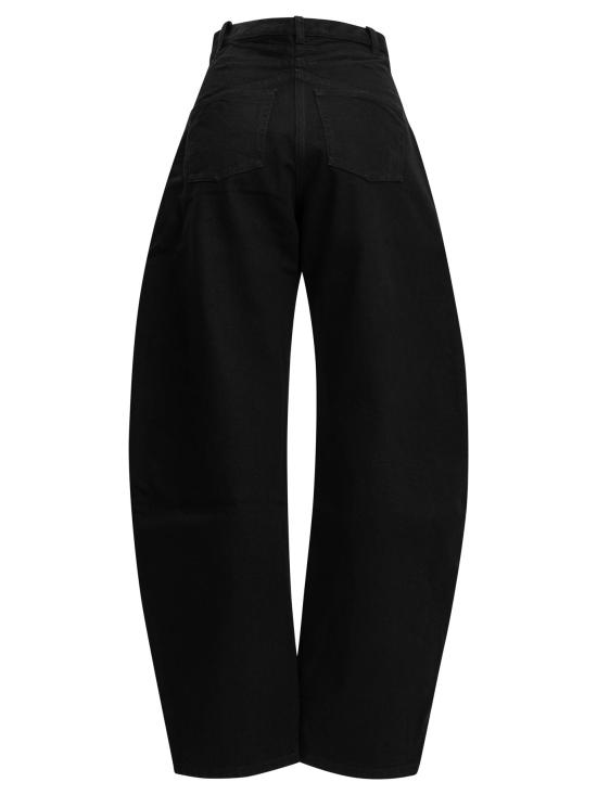 26FW 알라이아 데님 팬츠 라운드 진 블랙 - ALAIA