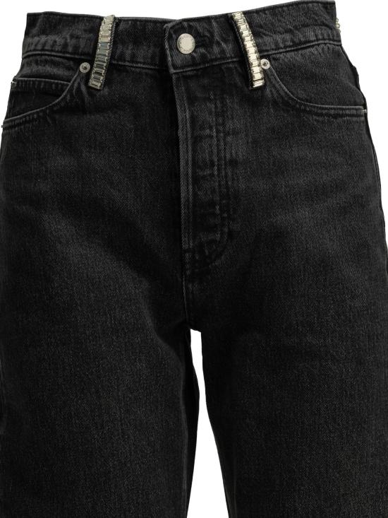 26FW 알렉산더 왕 데님 팬츠 와이드 레그 진 블랙 - ALEXANDER WANG