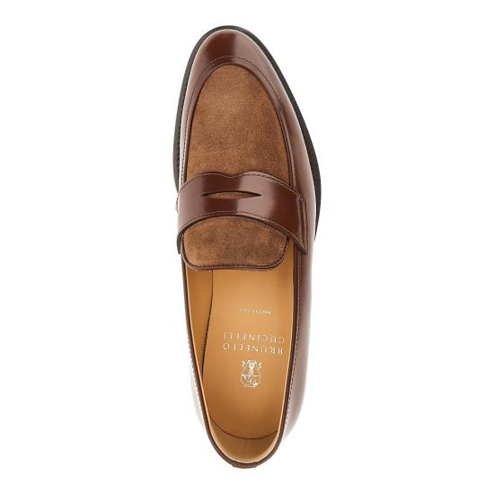 26FW 브루넬로 쿠치넬리 로퍼 MZUFXEU678 Brown - BRUNELLO CUCINELLI