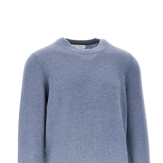 26FW 브루넬로 쿠치넬리 니트웨어 MTF709900 Blue - BRUNELLO CUCINELLI