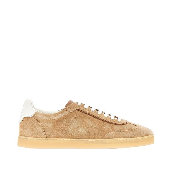 26FW 브루넬로 쿠치넬리 스웨이드 스니커즈 MZUMGLJ336 Beige