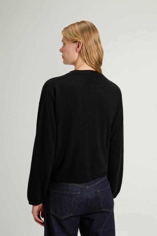 26FW 울리치 스웨터 CFWWKN2044FRUF0574 100 BLACK - WOOLRICH