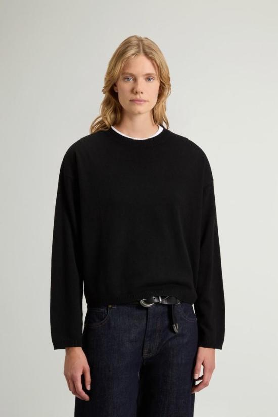 26FW 울리치 스웨터 CFWWKN2044FRUF0574 100 BLACK - WOOLRICH