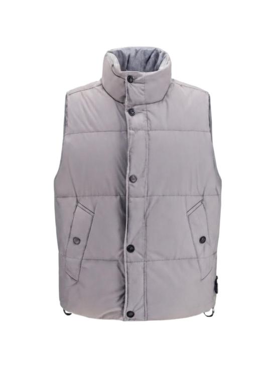 26FW 스톤 아일랜드 퀼팅 로고 패치 패딩 베스트 L2S15 G100010 S0A23 V0060 GREY DOM