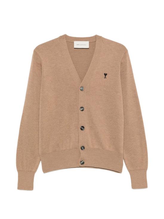 26FW 아미 ADC 울 V넥 가디건 HKC361 001 A335 BEIGE DOM