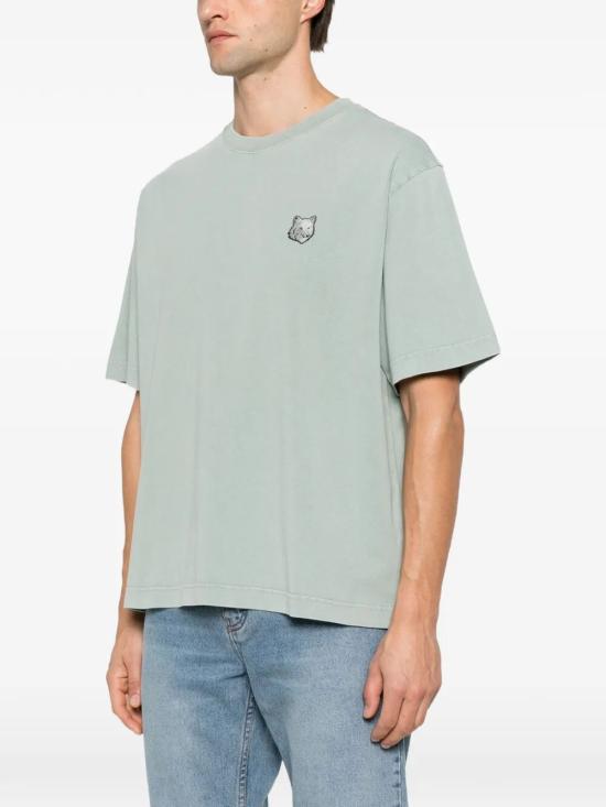 26FW 메종키츠네 반팔 티셔츠 PM00109KJBIT8 0608 DESERT GREEN FADED - MAISON KITSUNE
