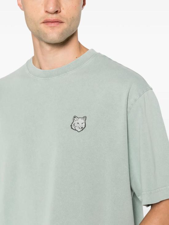 26FW 메종키츠네 반팔 티셔츠 PM00109KJBIT8 0608 DESERT GREEN FADED - MAISON KITSUNE