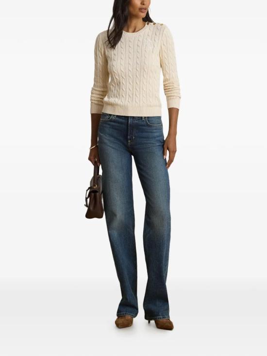 26FW 랄프 로렌 스웨터 200P14039003 MASCARPONE CREAM - RALPH LAUREN