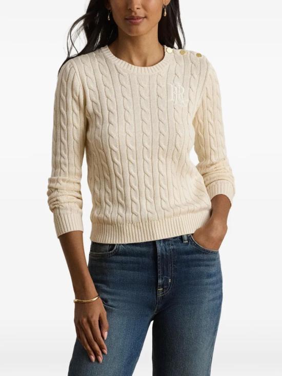26FW 랄프 로렌 스웨터 200P14039003 MASCARPONE CREAM - RALPH LAUREN