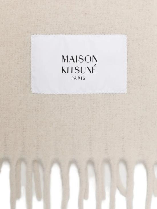 26FW 메종키츠네 베이비 알파카 스카프 LM06206WA0022 0548 MOON BEIGE - MAISON KITSUNE