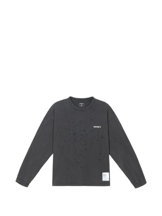 26FW 새티스파이 긴팔 티셔츠 11073 00A02 00A02 AGED BLACK SAB