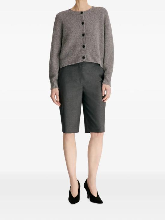 26FW 루루 드 세종 숏팬츠 ROBIANTHRACITEMELANGE Gray - LOULOU DE SAISON