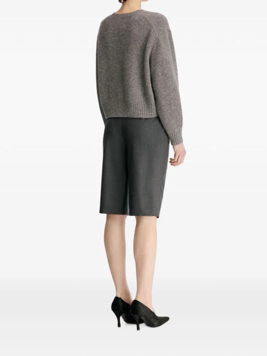 26FW 루루 드 세종 숏팬츠 ROBIANTHRACITEMELANGE Gray - LOULOU DE SAISON