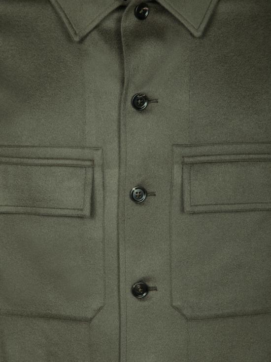 27FW 에르메네질도제냐 긴팔 셔츠 UIV46A4 SOT6B 4V9 Green - ERMENEGILDO ZEGNA