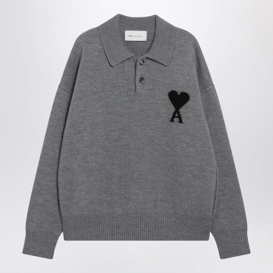 26FW 아미 폴로 티셔츠 UPL409018 Grey