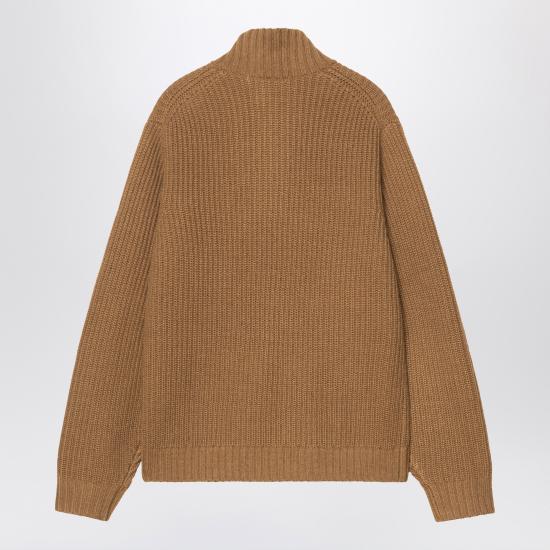 26FW 칼하트 WIP 디트로이트 하프 집 스웨터 I035398PL Brown - CARHARTT WIP